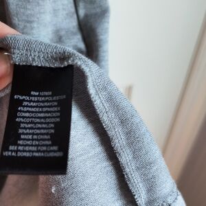 Gray Ladies Dress With Lace Detail